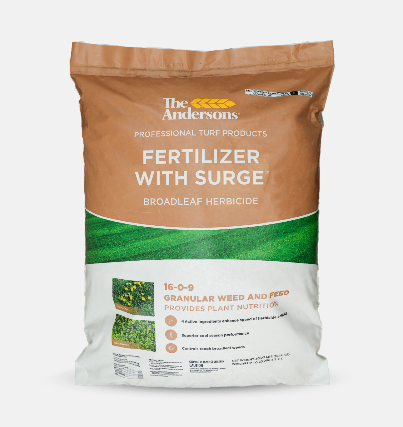 new turf herbicides Surge® Weed & Feed 16-0-9 – Andersons Lawn