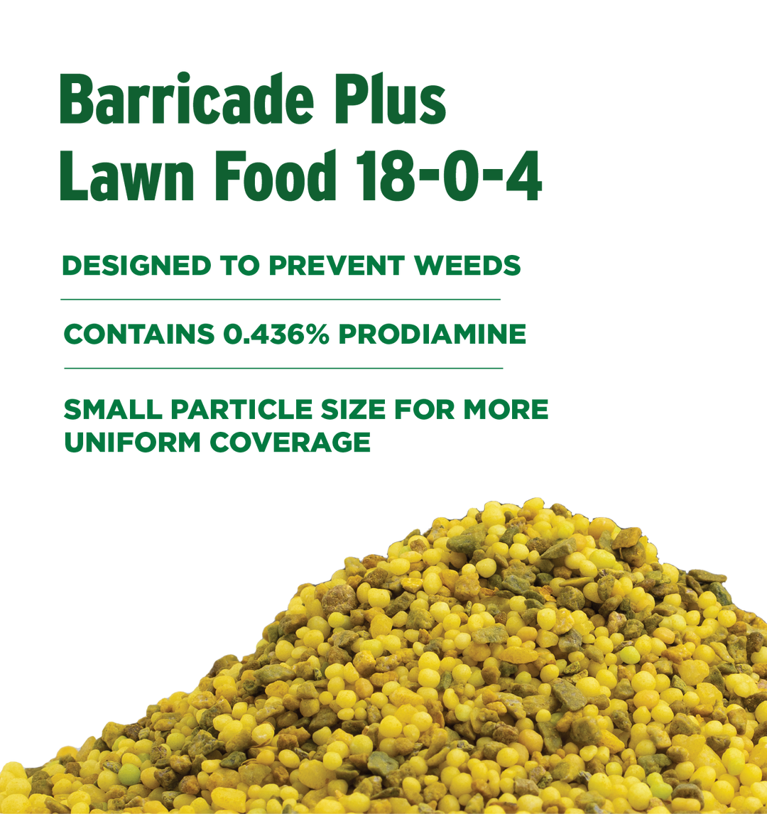 nitrophos barricade granular pre-emergent herbicide The Andersons 18-0-4 Barricade Fertilizer with Pre Emergent Weed Control 10,000 sq ft 40 lbs