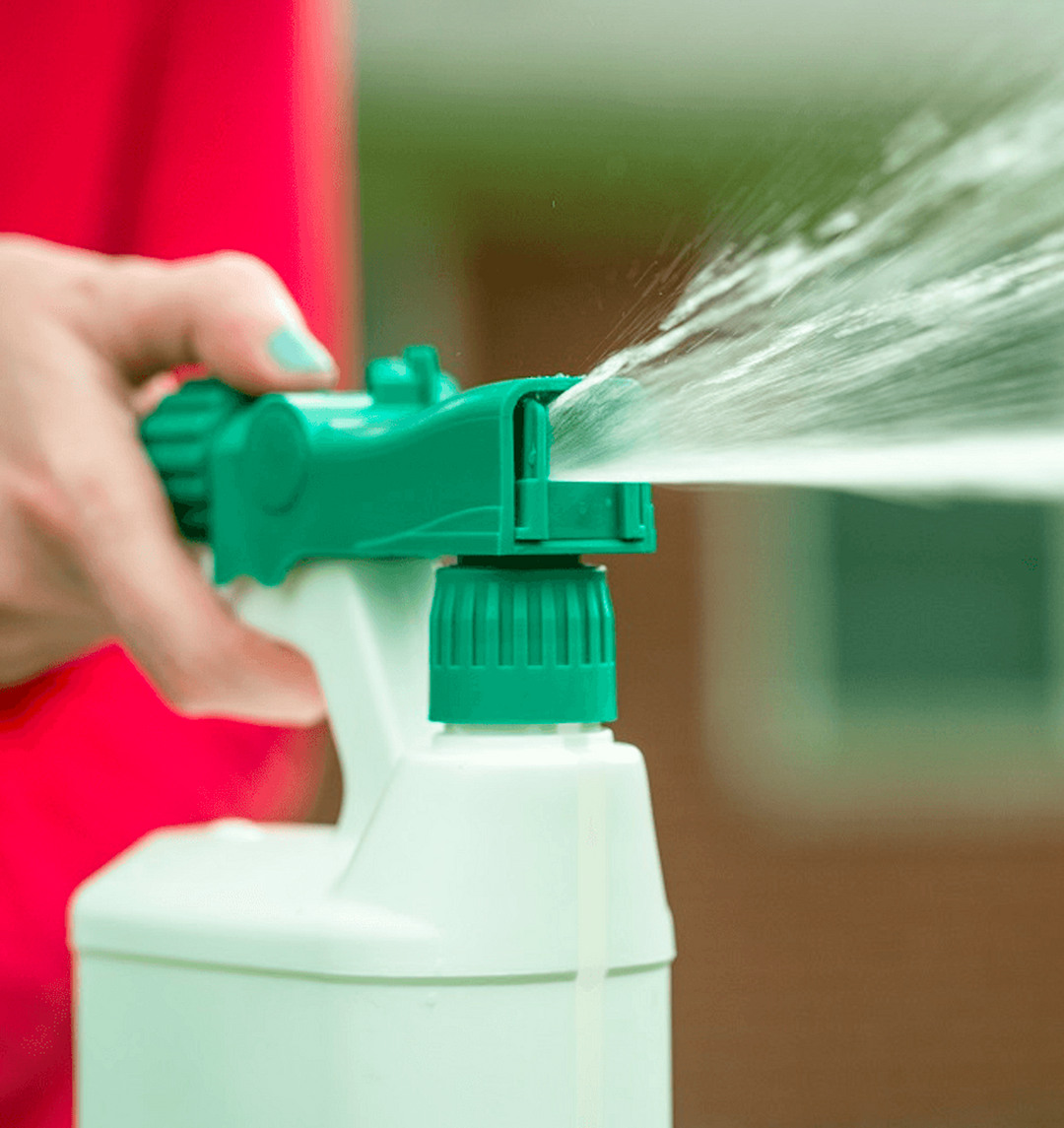 Green Spray Bottle Spraying 3