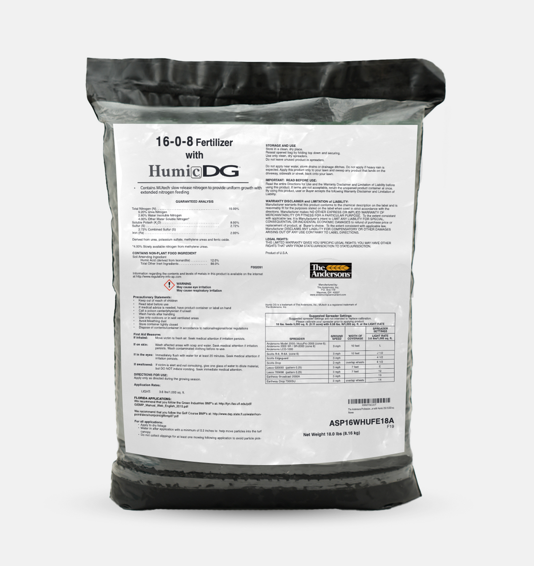 the andersons herbicide 18 0 4 The Andersons Professional PGF 16-0-8 Fertilizer with Humic DG (18lb)