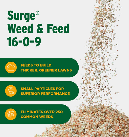Surge Weed and Feed 16-0-9 Callouts